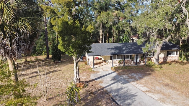 view of front of home