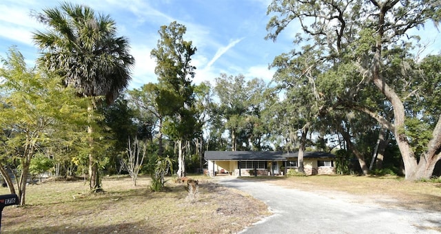 view of front of home