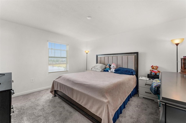 bedroom with carpet floors