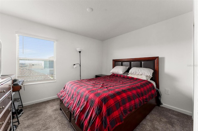 bedroom with carpet