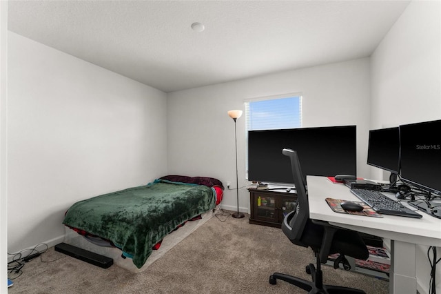 bedroom with carpet floors