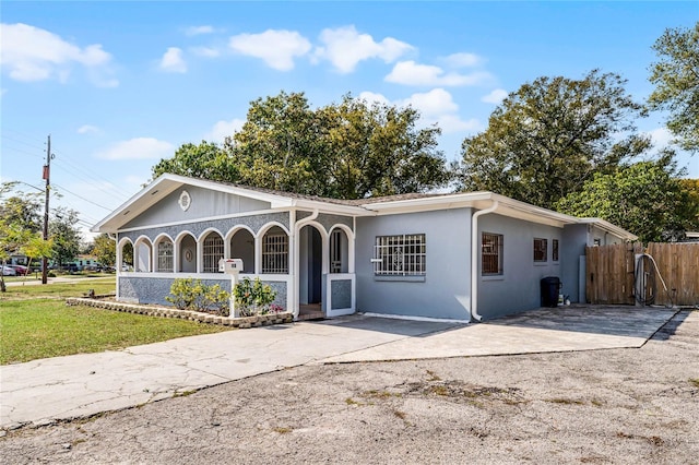 view of ranch-style home