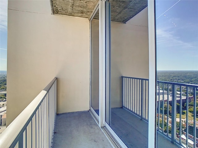 view of balcony