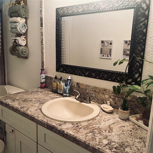 bathroom featuring vanity