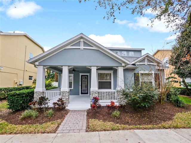 craftsman-style house featuring a porch