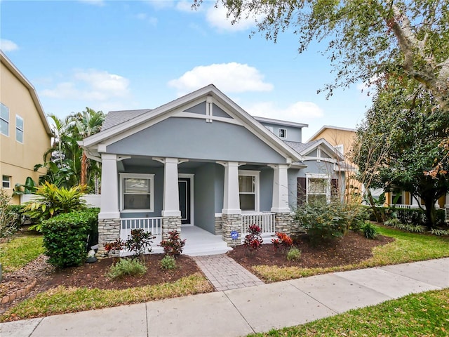 craftsman-style home featuring a porch