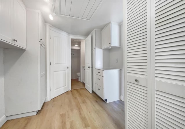 washroom featuring light hardwood / wood-style floors