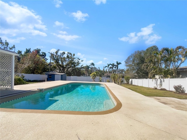 view of pool with a patio area