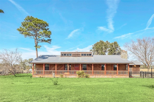 exterior space featuring a yard