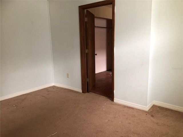 view of carpeted empty room