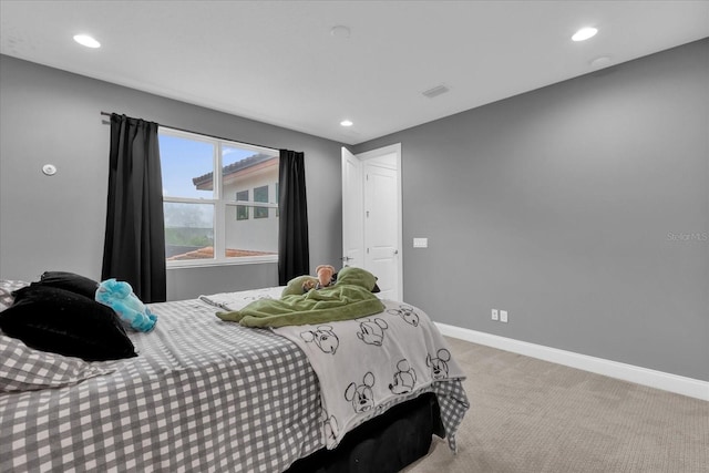 bedroom with carpet flooring