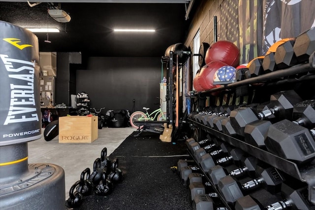 view of exercise room