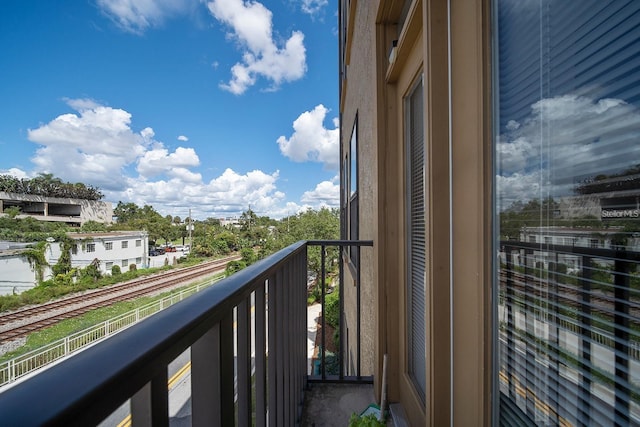 view of balcony