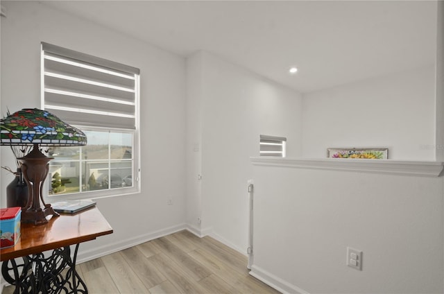 interior space featuring light hardwood / wood-style floors