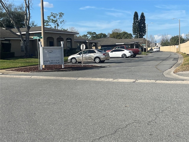 view of parking / parking lot