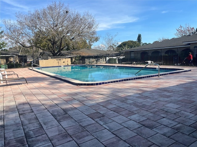 view of pool with a patio