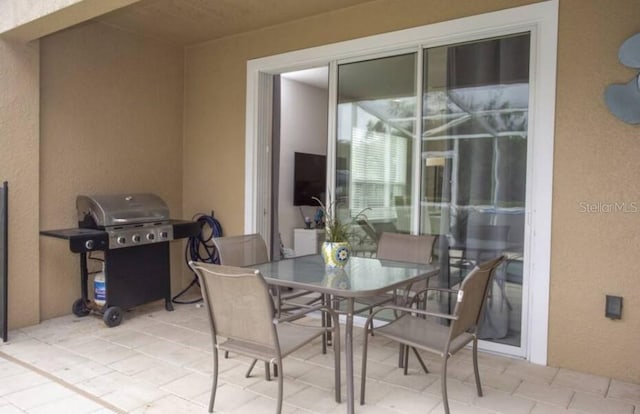 view of patio / terrace featuring grilling area