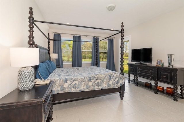 view of tiled bedroom