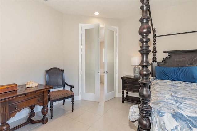 view of tiled bedroom