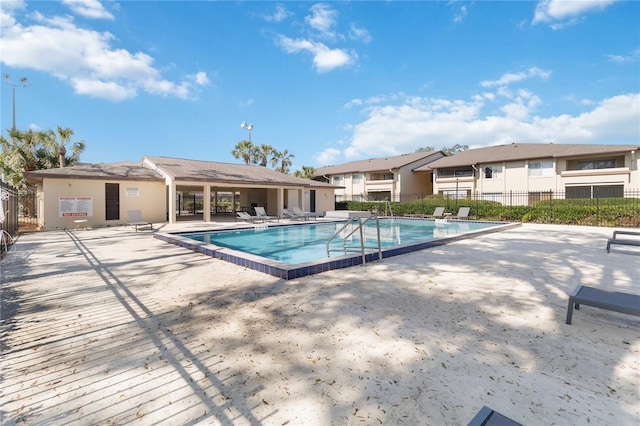 view of pool with a patio