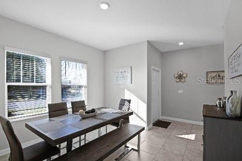 view of dining area