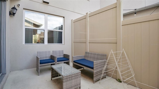 view of patio / terrace featuring outdoor lounge area