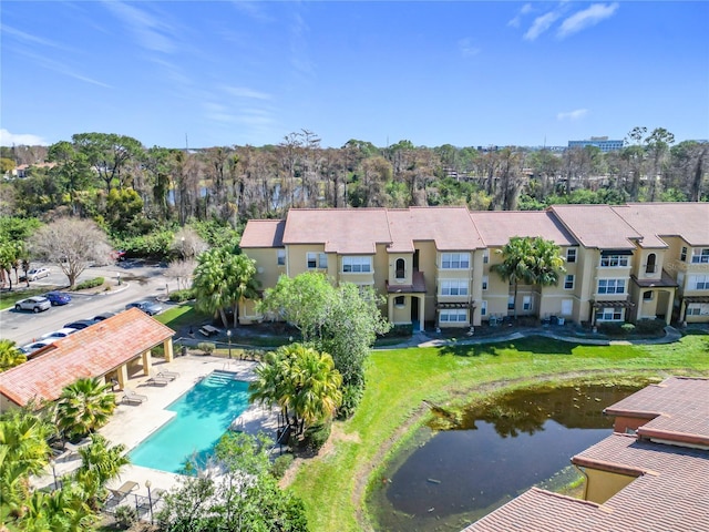 birds eye view of property