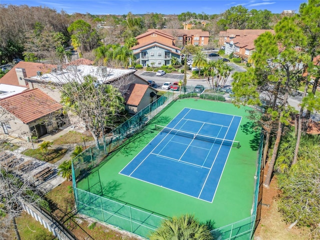 view of tennis court