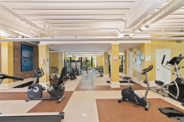 view of gym