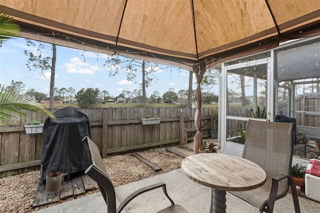 view of sunroom / solarium