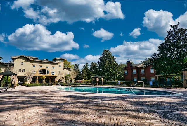 view of pool