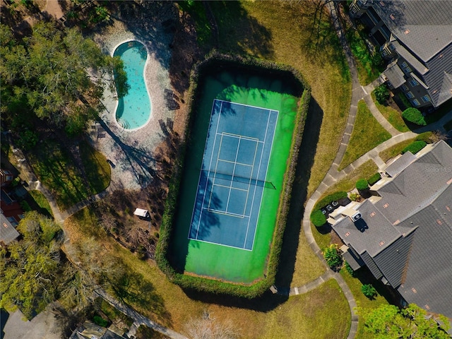 birds eye view of property