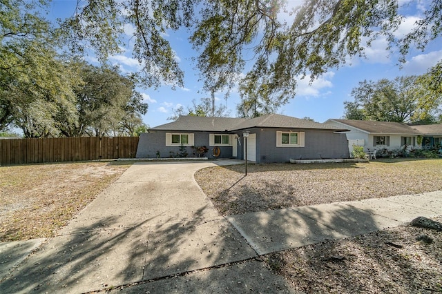 view of ranch-style house