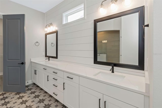 bathroom with vanity