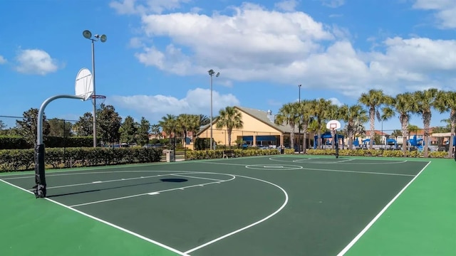 view of basketball court