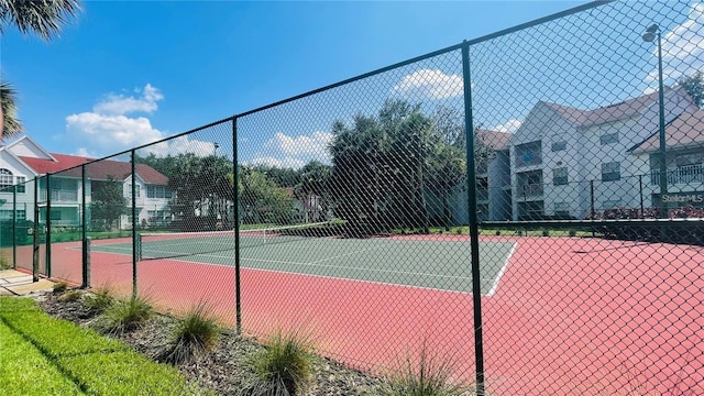 view of tennis court