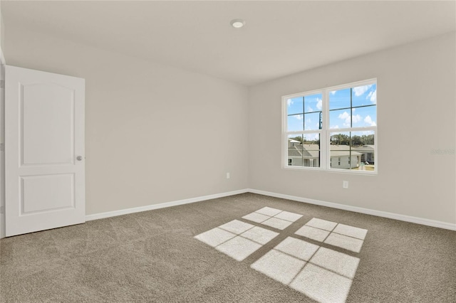 view of carpeted empty room