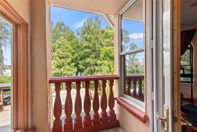 view of balcony