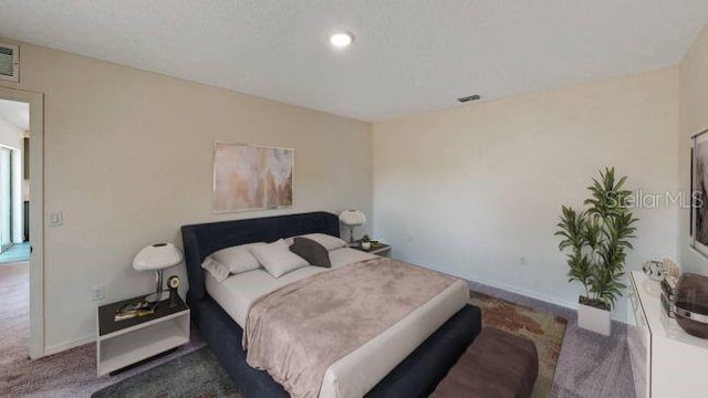 bedroom with carpet floors