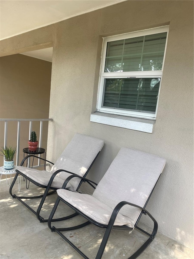 view of patio / terrace featuring a balcony