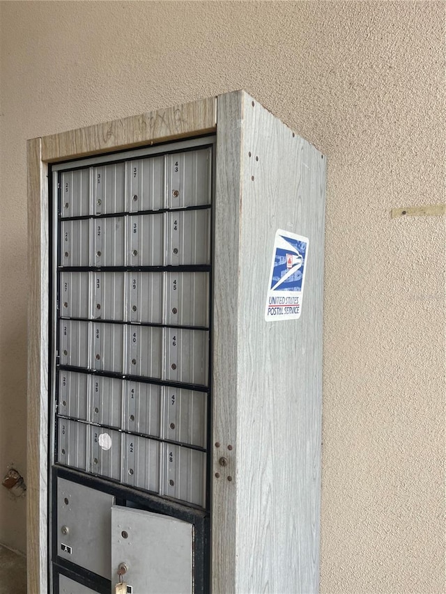 exterior details with a mail area