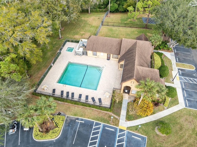 birds eye view of property