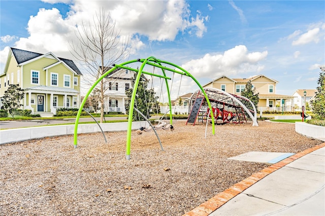 view of jungle gym