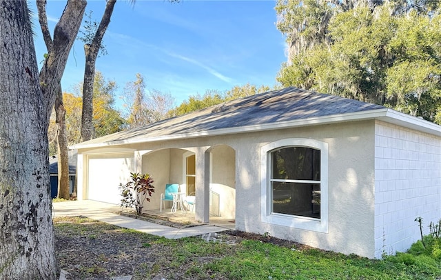 ranch-style house with a garage