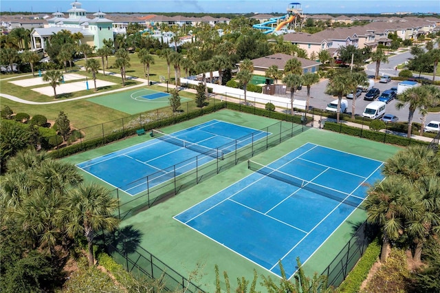 view of tennis court