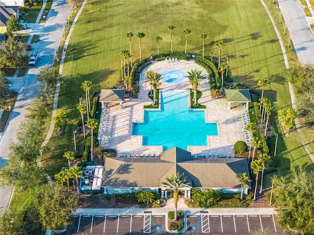 birds eye view of property