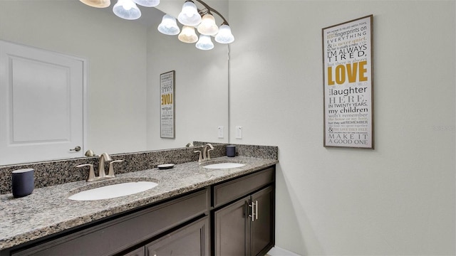 bathroom with vanity