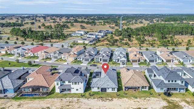 birds eye view of property