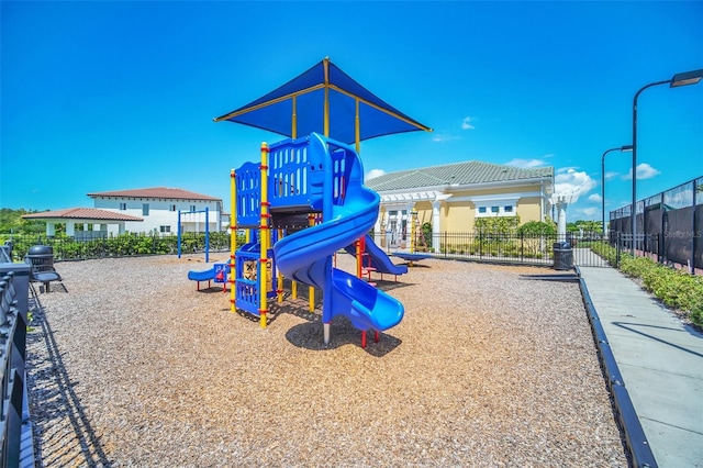 view of jungle gym