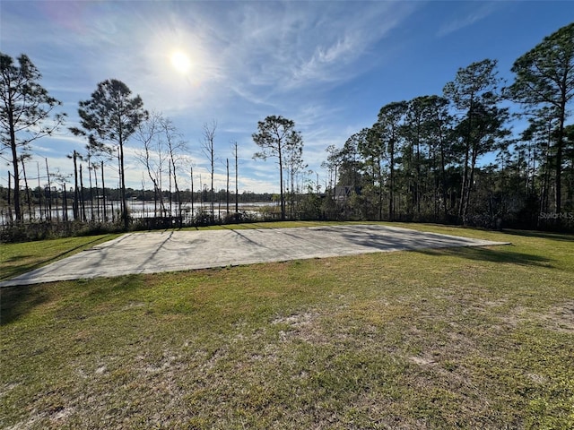 view of community featuring a yard